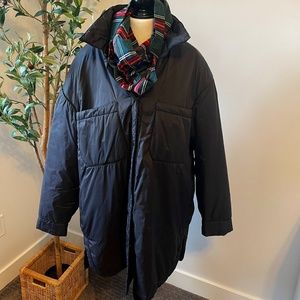 Zara Nylon Puffer Shacket  size XL